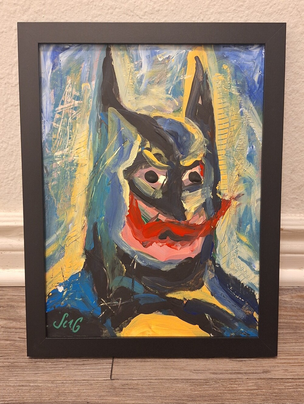 Batman Acrylic Painting 11x14 Print
